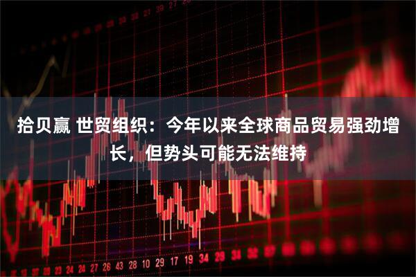 拾贝赢 世贸组织：今年以来全球商品贸易强劲增长，但势头可能无法维持