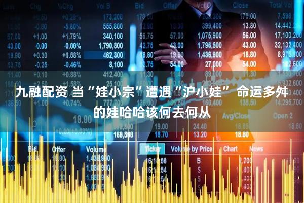 九融配资 当“娃小宗”遭遇“沪小娃” 命运多舛的娃哈哈该何去何从